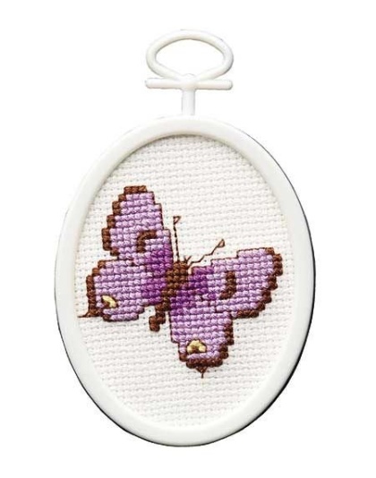 Butterfly Counted CrossStitch Kit 18 Count