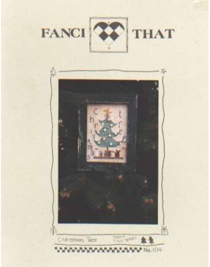 Christmas tree CrossStitch chart, teeny tiny series 104 **LAST ONE**