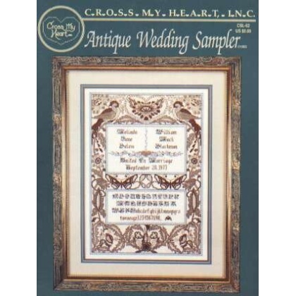 Cross my heart Antique Wedding sampler CSL-62