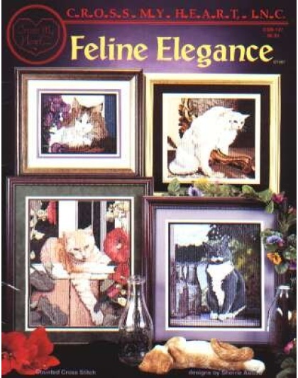 Feline Elegance counted CrossStitch, csb-147