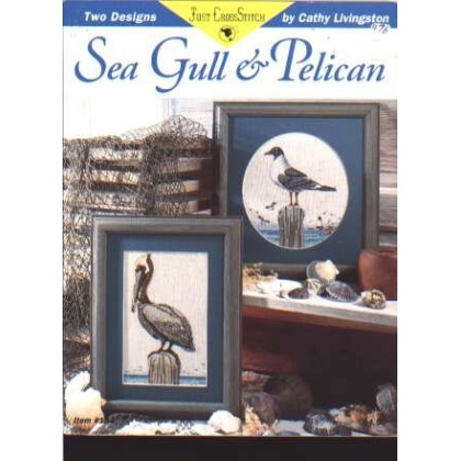 Forget-me-nots Sea Gull and Pelican CrossStitch leaflet 184