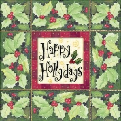 Happy Hollydays Counted CrossStitch