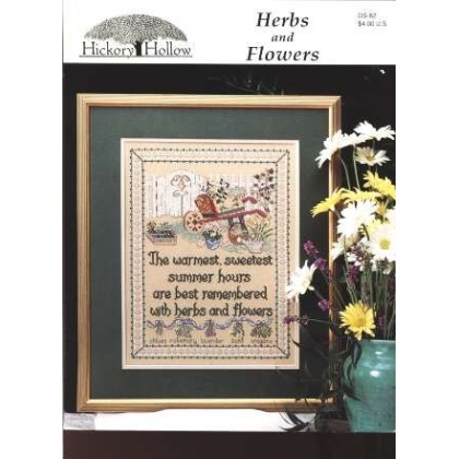 Herbs and flowers CrossStitch leaflet, ds-82