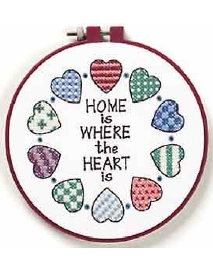 Home and Heart Stamped CrossStitch kit