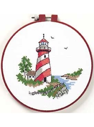 Lighthouse Scene Counted CrossStitch kit