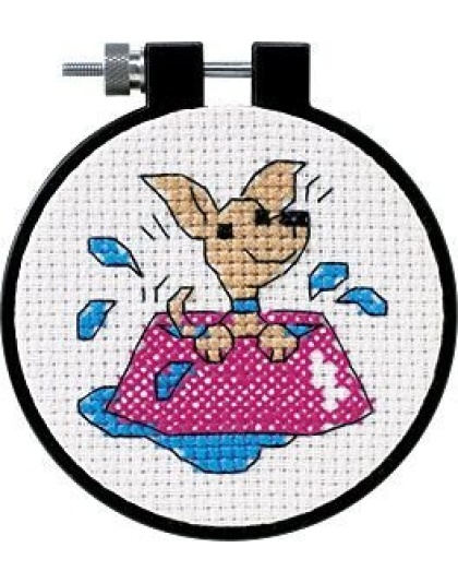 Perky Puppy Counted CrossStitch kit