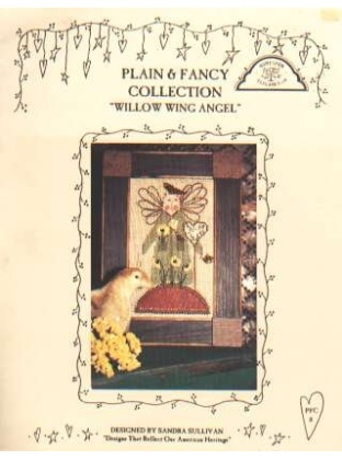 Plain & fancy collection willow wing angel CrossStitch leaflet LAST ONE