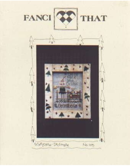 Scarecrow of the month CrossStitch chart, December 105 **LAST ONE**