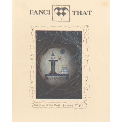 Scarecrow of the month CrossStitch chart, January 108