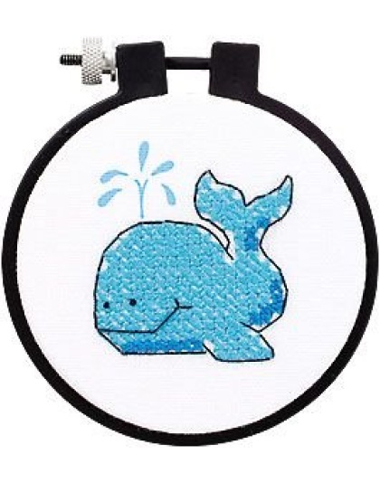 The Whale Stamped CrossStitch kit