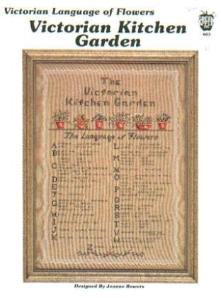 Victorian Kitchen garden, victorian language of flowers CrossStitch booklet LAST ONE