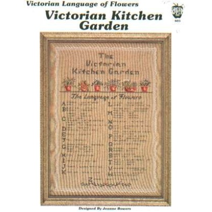 Victorian Kitchen garden, victorian language of flowers CrossStitch booklet LAST ONE
