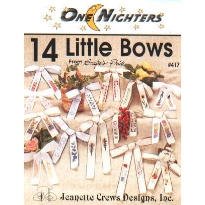 14 Little bows from crafter's pride, one nighters CrossStitch booklet