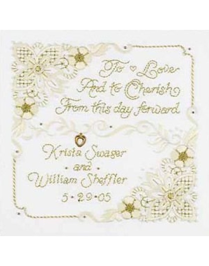 A Wedding Promise Crewel Embroidery Kit 8x8