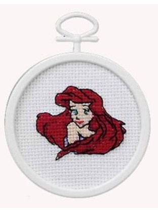 Ariel Mini Counted CrossStitch Kit 2-12 Round