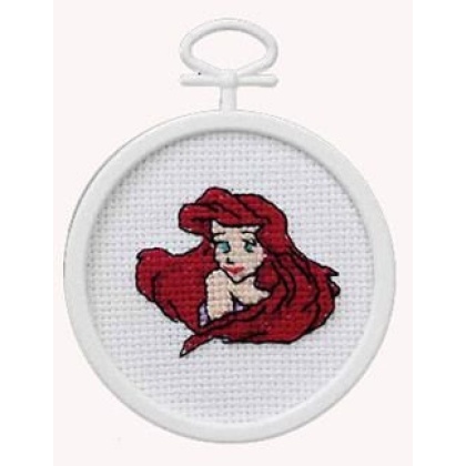 Ariel Mini Counted CrossStitch Kit 2-12 Round