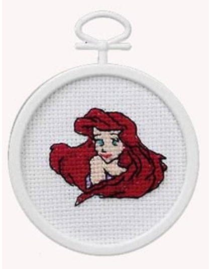 Ariel Mini Counted CrossStitch Kit 2-12 Round