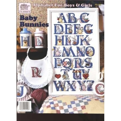 Baby bunnies, alphabet for boys and girls CrossStitch booklet JL157