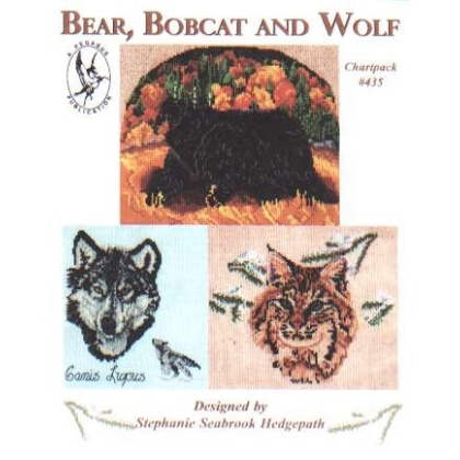 Bear, bobcat and wolf chartpack #425