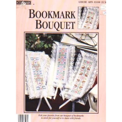 Bookmark Bouquet, spring 1994 CrossStitch lites chart 83108