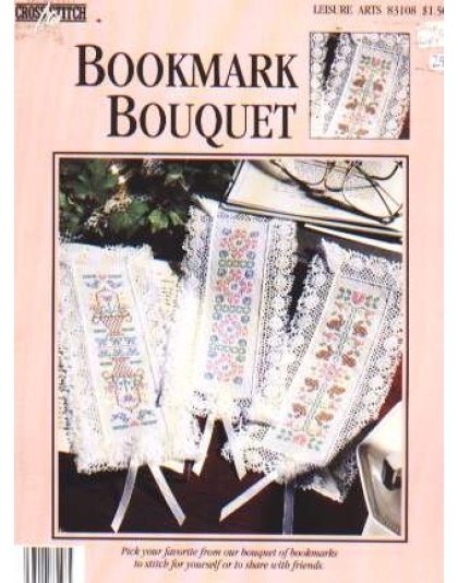 Bookmark Bouquet, spring 1994 CrossStitch lites chart 83108