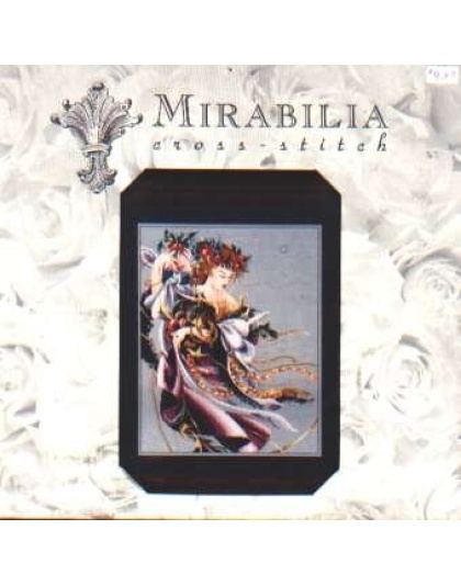 Christmas Flourishes by Mirabilia designs, 32 count, 13 1/4 x 16 3/8