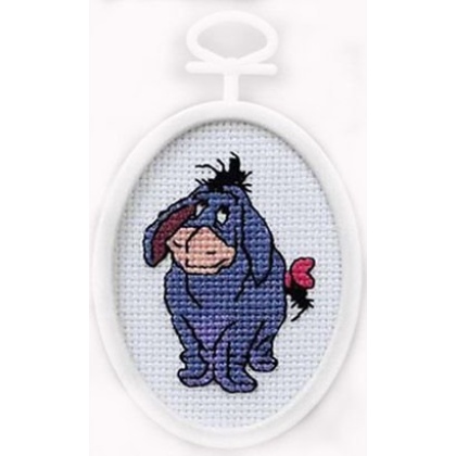 Eeyore Mini Counted CrossStitch Kit 2-14x2-34 Oval