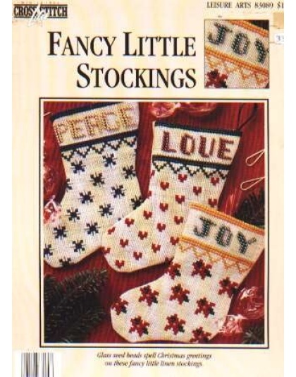 Fancy little stockings, winter 1994 CrossStitch lites chart, 83089