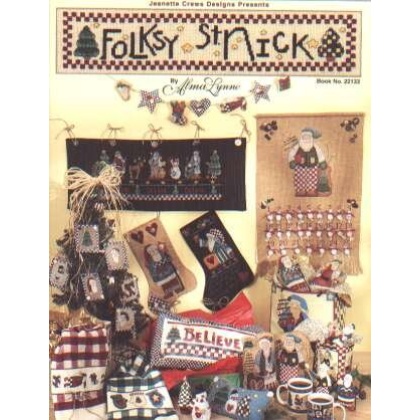 Folksy St. Nick by Alma Lynne CrossStitch book 22133 *LAST ONE*