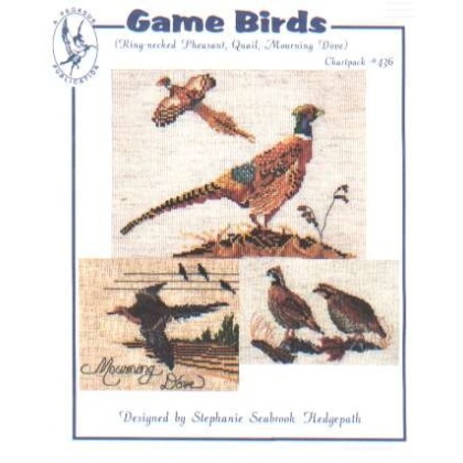 Game birds, ring-necked pheasant, quail, mourning dove chartpack #436