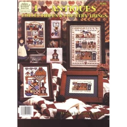 I love Antiques, collectibles and country things CrossStitch booklet, LAST ONE