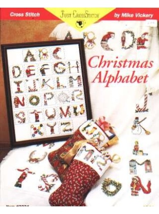 Just Crossstitch Christmas alphabet CrossStitch leaflet 2224 LAST ONE