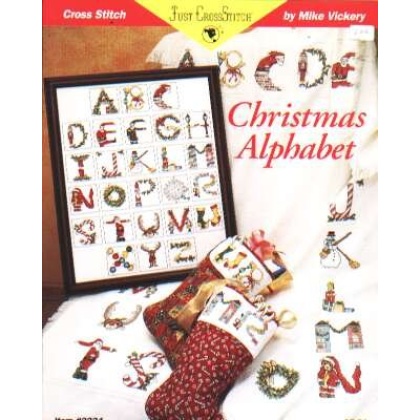 Just Crossstitch Christmas alphabet CrossStitch leaflet 2224 LAST ONE