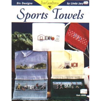 Just Crossstitch Sports towels CrossStitch leaflet 6 designs **LAST ONE**