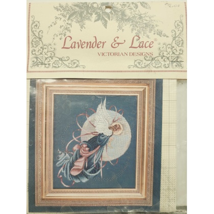 Lavender & Lace Victorian Designs CrossStitch Kit Blue Moon Angel