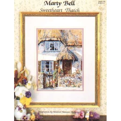 Marty Bell sweetheart thatch CrossStitch leaflet 341 **LAST ONE**