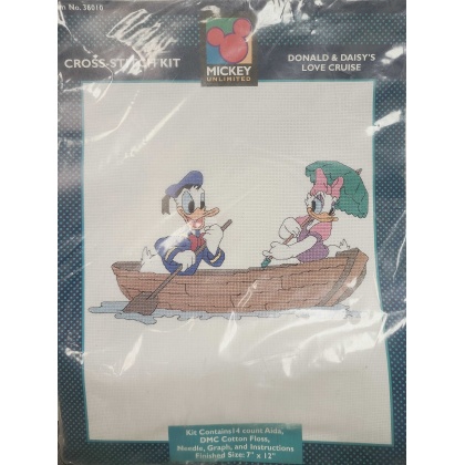 Mickey Unlimited Cross-Stitch Kit Donald & Daisy's Love Cruise