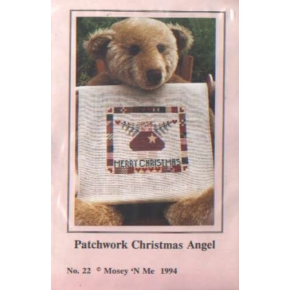 Patchwork Christmas Angel CrossStitch chart LAST ONE