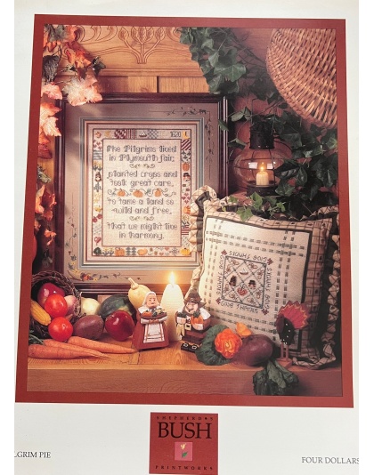 Pilgrim pie CrossStitch leaflet **LAST ONE**