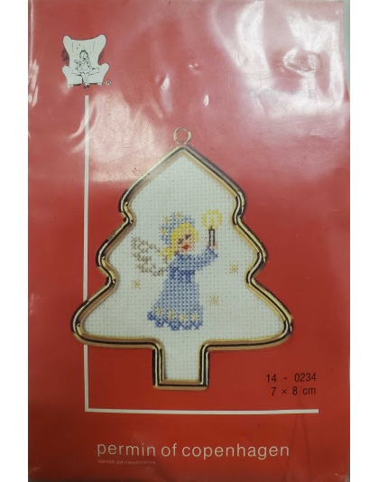 Quick kits 7x8cm Angel of love CrossStitch kit by Permin of Copenhagen