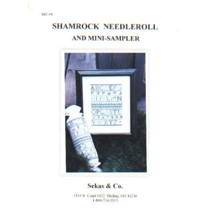 Shamrock needleroll and mini-sampler, CrossStitch leaflet