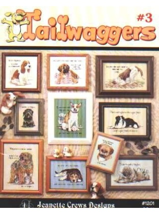 Tailwaggers #3 CrossStitch book 1201 **LAST ONE**