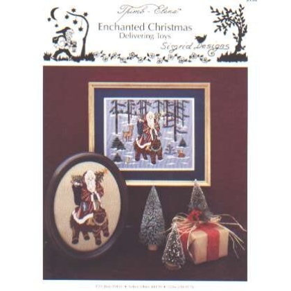 Timb Elena Enchanted Christmas delivering toys CrossStitch leaflet