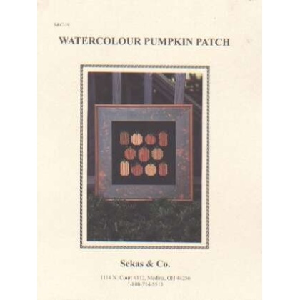 Watercolour pumpkin patch CrossStitch chart, 19