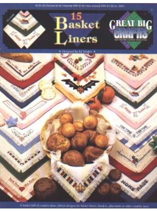 15 Basket liners CrossStitch booklet, borders, placemats vcl-20092