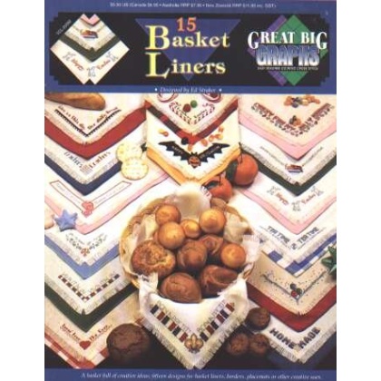 15 Basket liners CrossStitch booklet, borders, placemats vcl-20092