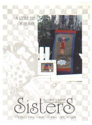 A little bit of heaven CrossStitch leaflet by Sisters and best friends **LAST ONE**