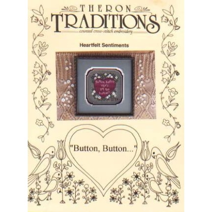 Button, button heartfelt sentiments CrossStitch leaflet