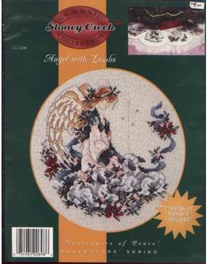 Classic Stoney Creek Angel with lambs CrossStitch leaflet CC 006