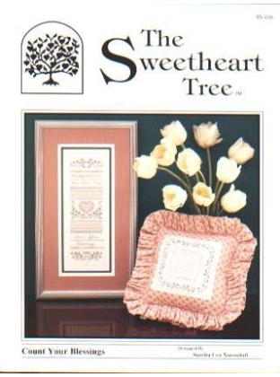 Count your blessings CrossStitch chart by the Sweetheart tree, SV-036